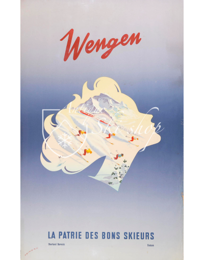 WENGEN - THE HOMELAND FOR GOOD SKIERS (Print)