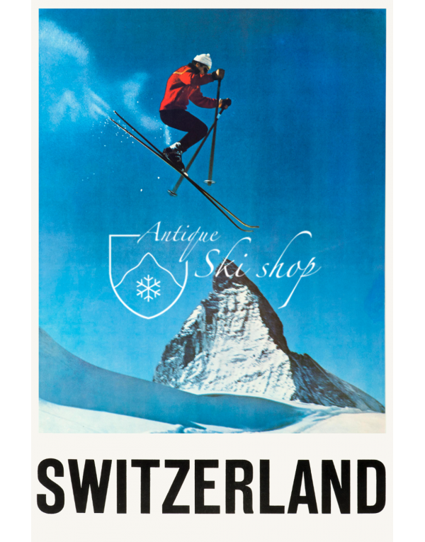 Vintage Swiss Ski Poster : ZERMATT (SOLD - PRINT AVAILABLE)