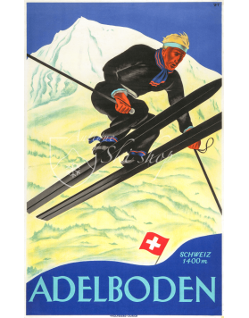ADELBODEN (Ski Jumper) Print