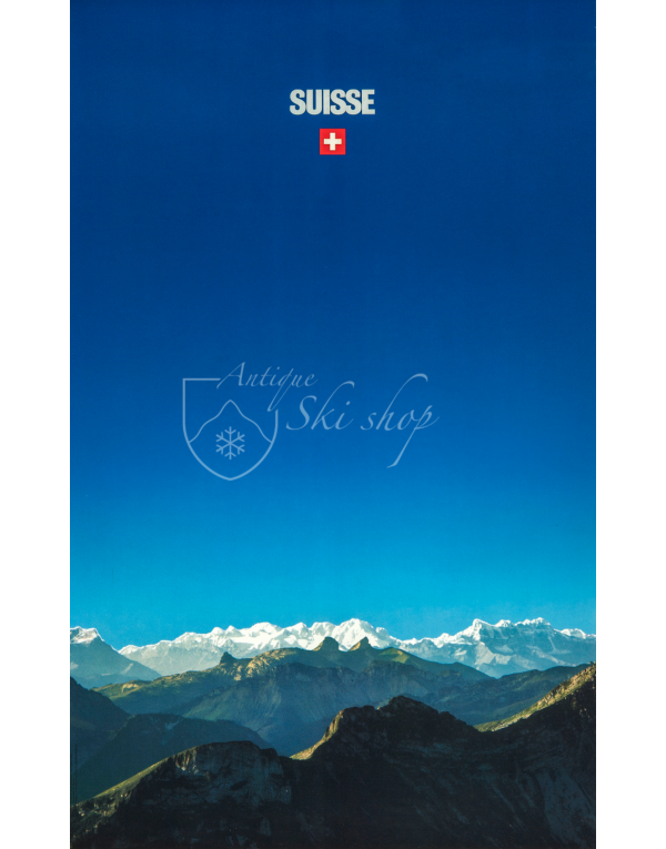 Vintage Swiss Travel Poster : SUISSE
