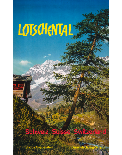 Vintage Swiss Travel Poster : LOTSCHENTAL