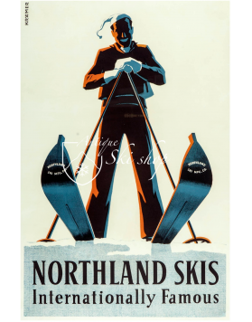 Vintage Ski Poster : NORTHLAND SKIS