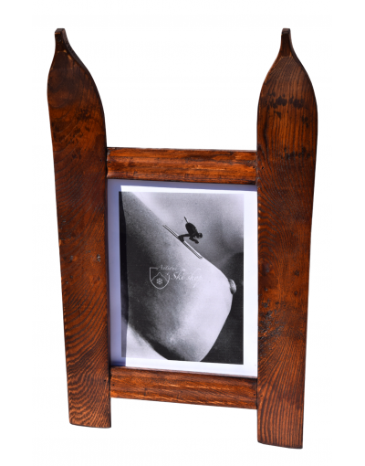 Single Panel Ski Frame / Cadre photo ski vintage / Bilderrahmen Vintage Ski