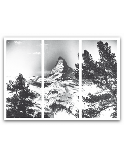 Three panel “Split Image” on Canvas - Matterhorn