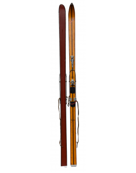 Vintage Rossignol Hickory Skis (Unrestored)