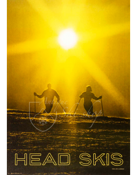 Vintage Ski Poster : Head Skis (Skiers)