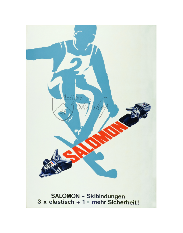 Vintage Ski Poster : Salomon  Bindings