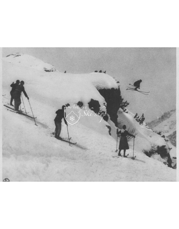 Vintage Ski Photo - Hans Schneider Ski Jump