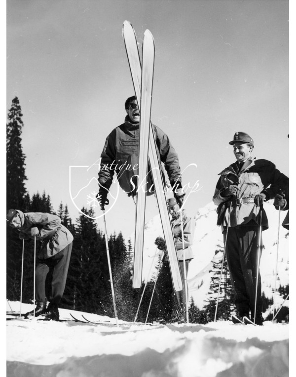 Vintage Ski Photo - Toni Sailer "Tips Up"