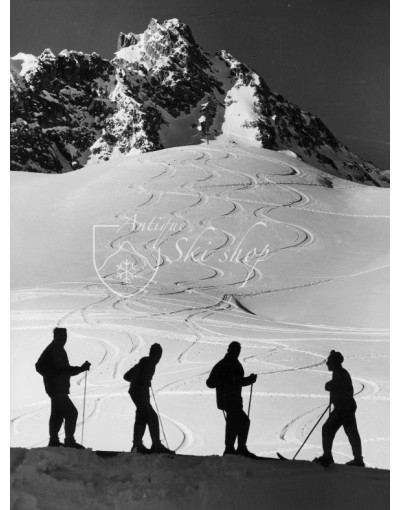 Vintage Ski Photo - Die "Roten Teufel" 2