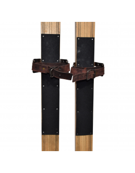 Rare Early 1900's Swiss Skis (Restored)