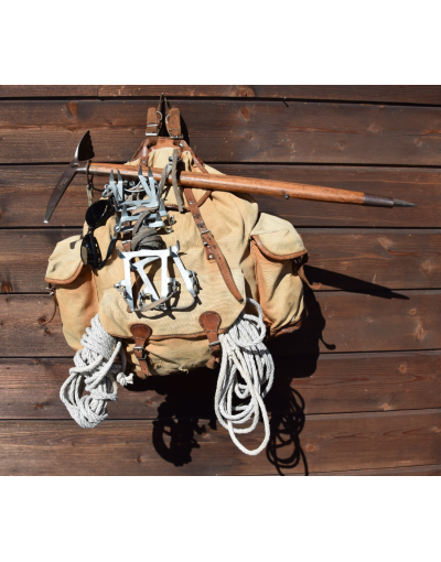 Vintage Mountaineering Rucksack & Climbing Gear