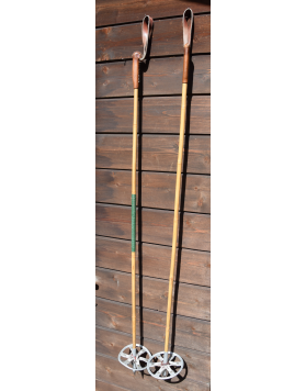 1940's Antique Bamboo Ski Poles