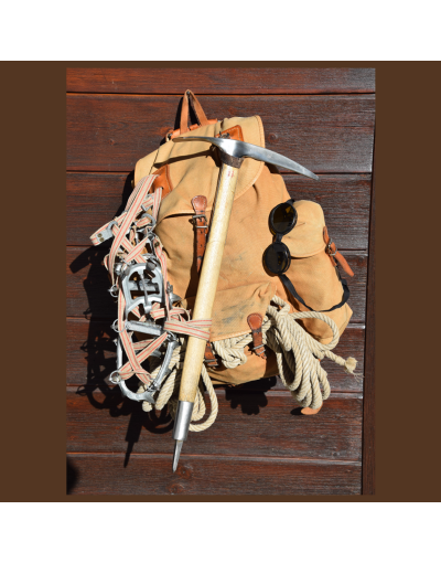 Vintage Mountaineering Rucksack & Climbing Gear