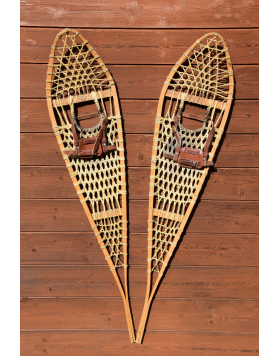 Antique Canadian "Pickerel" snowshoes