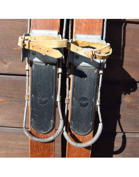 Vintage Children Skis & Poles