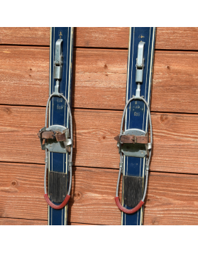 Vintage "REKORD" Children Skis & Poles
