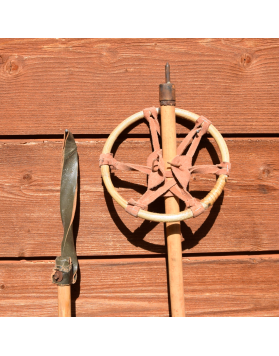Antique Children Skis & Poles
