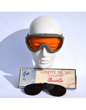Vintage French "BARVILLE" Ski Goggles