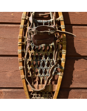 Antique "OJIBWE"" Snowshoes