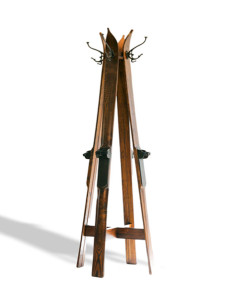 Albero Porta-Sci – Appendiabiti per Sci / Porta manteau Ski vintage / Appendiabiti Ski vintage