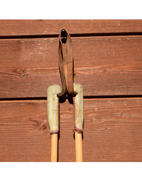 Vintage 1920's Children Skis & Poles (Restored)