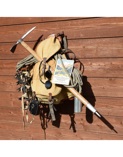 Vintage Swiss Mountaineering Rucksack & Climbing Gear