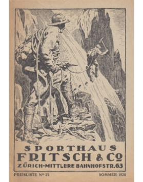 Catalogue "Sporthaus Fritsch & Co" Summer 1920